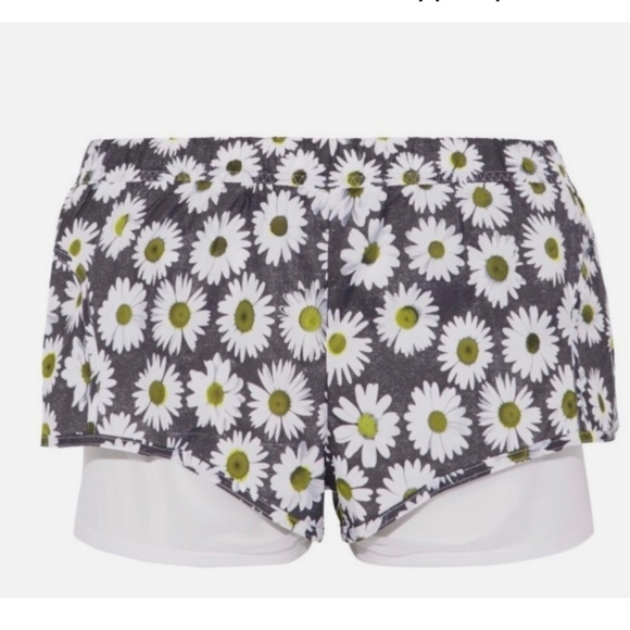 ★NWT adidas by stella mccartney Layered floral-print stretch-mesh short S★ - Picture 5 of 9